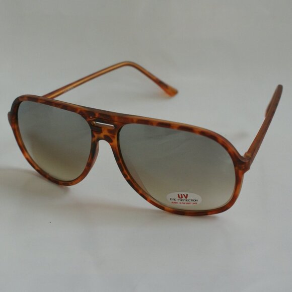 NWT TruVintage 80's Fashion Navigator Gradient lens w/silver mirror Sunglasses - Picture 2 of 12